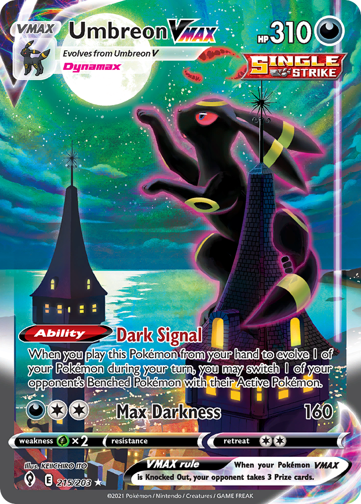 Pokémon Umbreon VMAX alternate art card